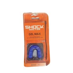 Shock Doctor Gel Max Convertible Adult Mouth Guard Blue New